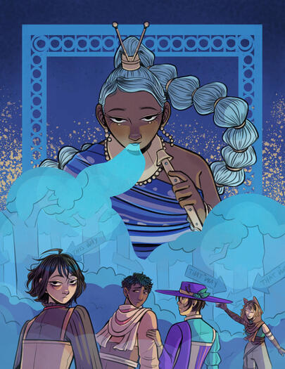 The Blue Caterpillar&#39;s Vison