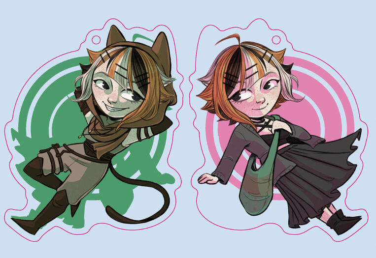 Double Sided Cheshire/Molly: An A is for Alice Charm